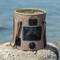 thumbnail image 4 of Compact 25L Outdoor Travel Water Storage Bag with Water Outlet Handheld Bucket for Fishing Gardening Car Washing, 4 of 13