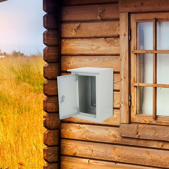 Masteelf Aluminum Electrical Control Box Wall Mounted Waterproof Electrical Box Dustproof Outdoor Breaker Box Outlet Covers Power Distribution Cabinet