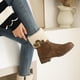 thumbnail image 5 of Botas de nieve Otoño e invierno Punta redonda Moda Botas cortas peludas cálidas Botas de gran tamaño Botas de mujer Wmkox8yii ghj1890, 5 of 9