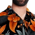 thumbnail image 5 of Tangerine Men's Short Sleeve Casual Printed Button Down Beach Shirts - Summer Fashion Tops, 5 of 6