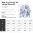 thumbnail image 5 of Lsque Bird Butterfly Stripe UPF 50+ Lightweight Sun Protection Men's Women's Long Sleeve Shirt, Hoodie Performance -Medium, 5 of 9