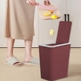 thumbnail image 2 of Muecwrye Trash Can, Bathroom Trash Can With Lid, Touchless Trash Can, Slim Motion Sensor Plastic Narrow Trash Bin for Bedroom, Kitchen, Toilet, Living Room, Office, RV, Outdoor, 2 of 8
