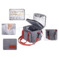 thumbnail image 4 of Unique Bargains Insulated Lunch Bag for Work Office, Picnic, Beach Gray, 4 of 6