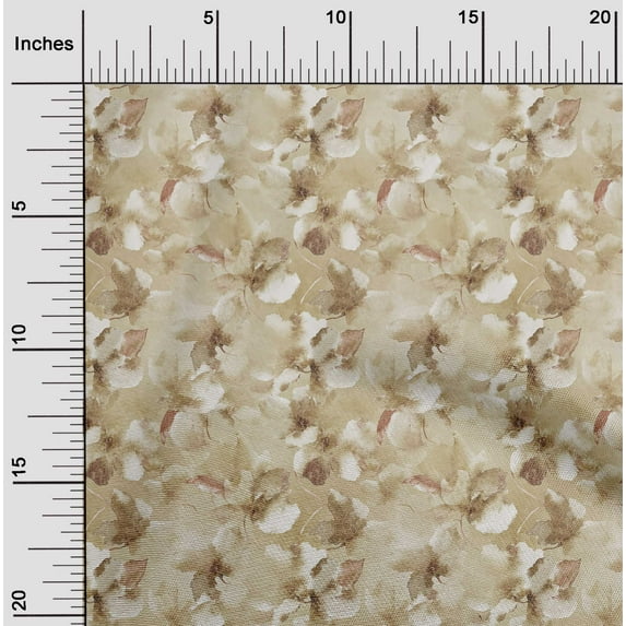 oneOone Silk Tabby Beige Fabric Flower Craft Projects Decor Fabric Printed By The Yard 42 Inch Wide-AMU