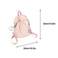 thumbnail image 3 of Summer Ins Preppy Style Color Backpack for Women All-Matching Small Schoolbag Travel Mini Backpack(Pink), 3 of 7