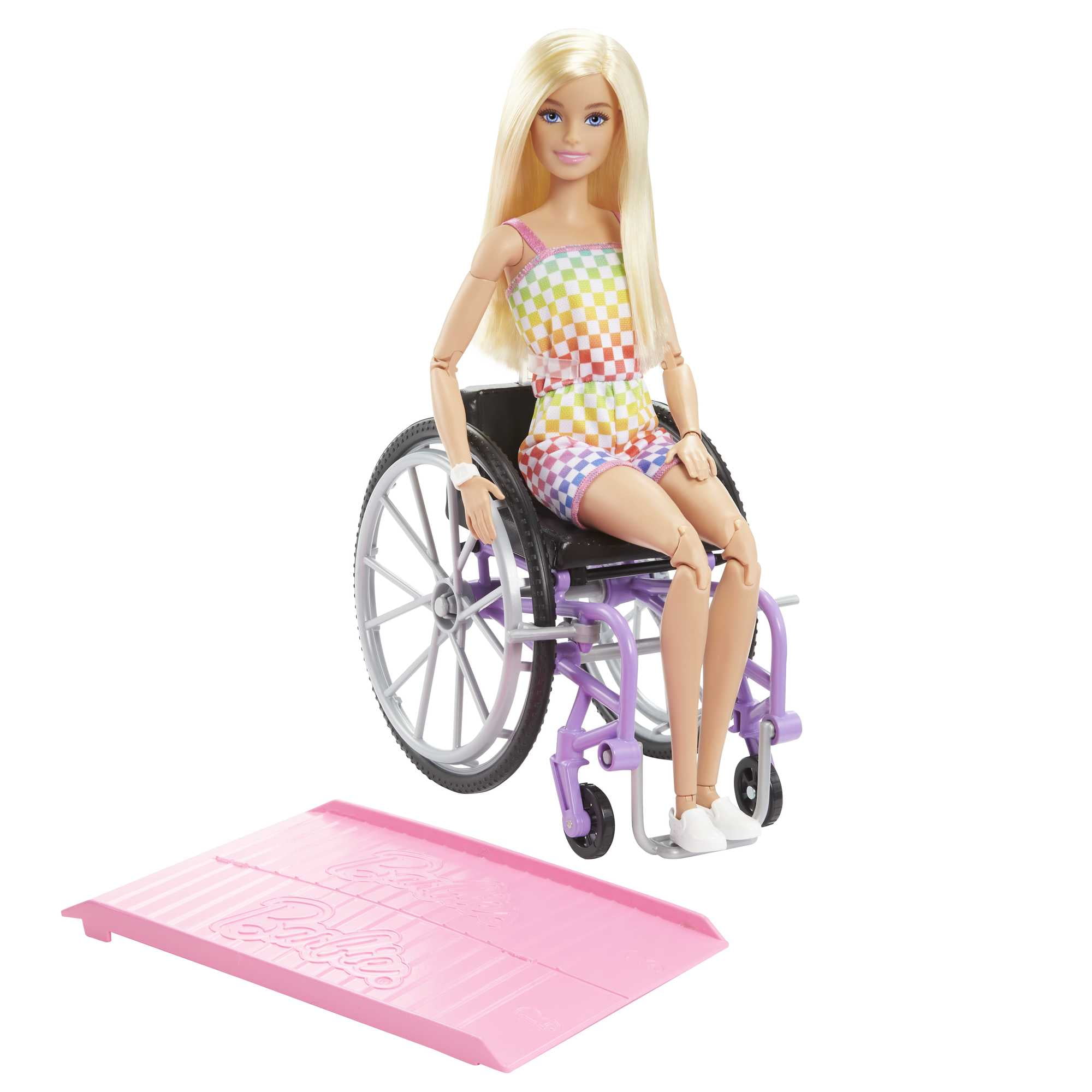 Barbie Fashionistas Doll 165 Tropical Outfit with Wheelchair Ramp Accessories Walmart