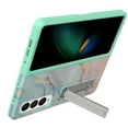 thumbnail image 4 of TECH CIRCLE Slim Case for Samsung Galaxy Z Fold 4 5G 2022, Ultra-Thin Kickstand Anti-Scratch Full-Body Shockproof Protective Case with Screen Protector for Samsung Z Fold 4 2022,Green, 4 of 6