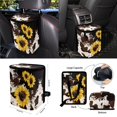 thumbnail image 4 of Uorisanigo Sunflower Print Car Seat Covers Full Set Car Accessories with Steering Wheel Cover,Car Seat Belt Cover,Car Vent Storage Easy to Install Car Interior Cover Soft Car Decor Gift for Her, 4 of 7