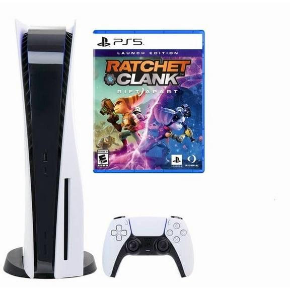 Sony PlayStation_PS5 Gaming Console(Disc Version) with Ratchet & Clank: Rift Apart Game Bundle
