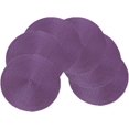 thumbnail image 1 of Woven Braided Non-Slip for Dining Tables Placemats 15 Inches Classic Round Set of 6 (Purple), 1 of 7