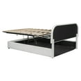 thumbnail image 6 of Teddy Fleece Full Size/ Queen Size Upholstered Platform Bed Frame with Hydraulic Storage System, 6 of 12