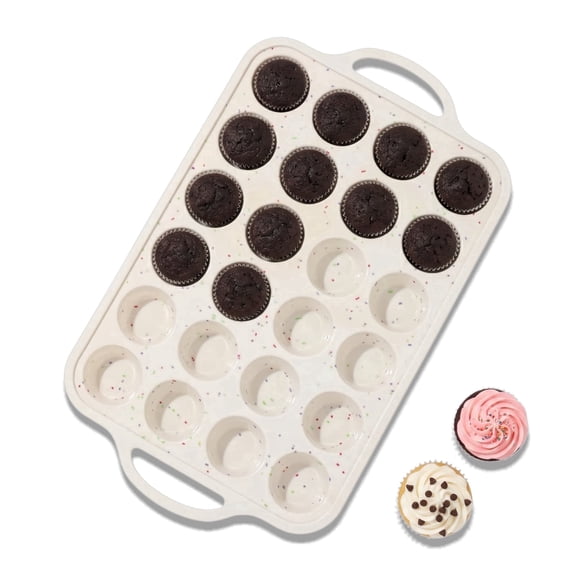 24ct Mini Muffin Pan, Mini Cupcake pans, Silicone Cupcake Pan for Mini Muffin, Mini Cupcake, Mini egg bites