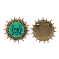 thumbnail image 1 of Pin de gancho de metal vintage Unbranded Modelo de vida marina Hipocampo forma de sol, 1 of 3
