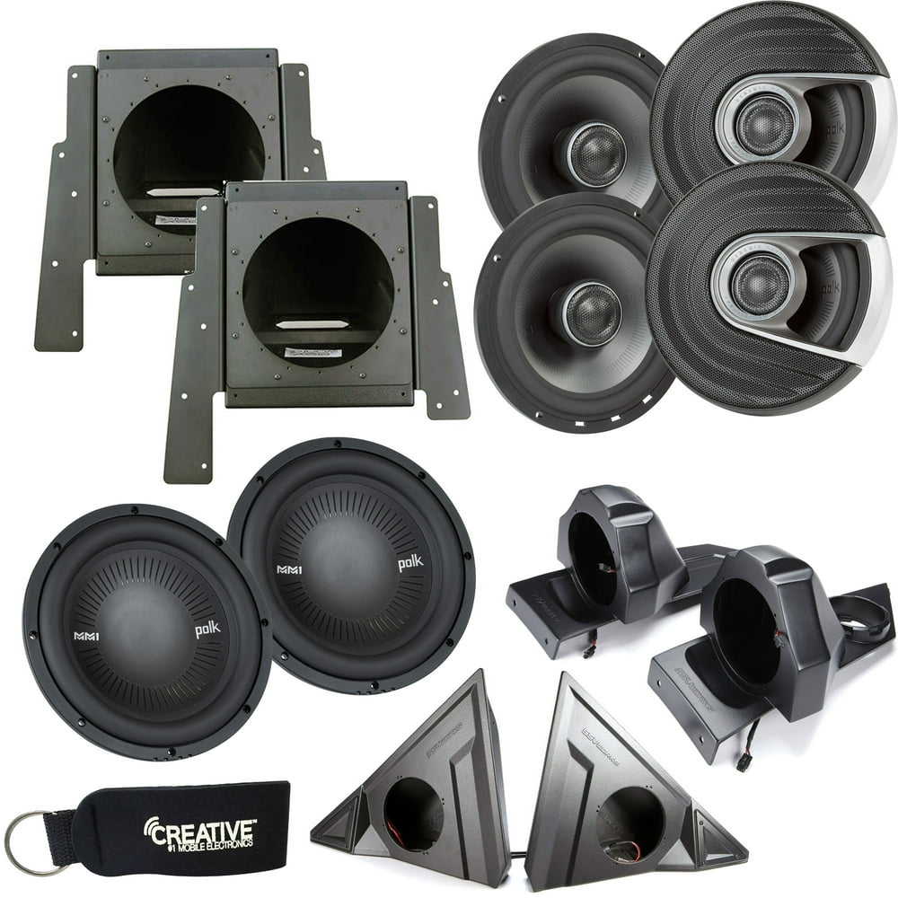 SSV Works For Polaris Slingshot Front, Rear Speaker Pods w/ Polk