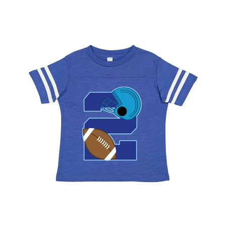 

Inktastic Football Birthday Party 2nd Bday Boys Gift Toddler Boy Girl T-Shirt