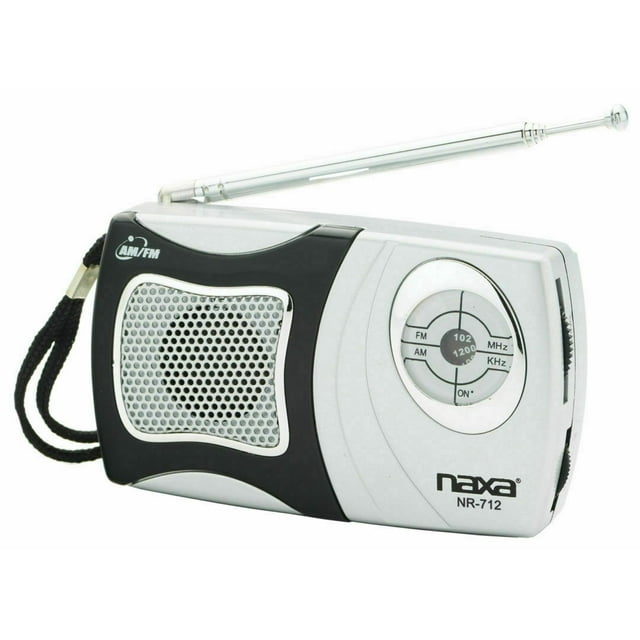 Naxa AM/FM Portable Mini Pocket Radio w/ Built-In Speaker