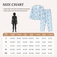 thumbnail image 4 of Lsque Cute Goose On A Blue Sky Pattern Long Sleeve Pajama Set for Women - Soft 2-Piece Sleepwear and Loungewear Set with Pockets, Comfy Nightwear-Medium, 4 of 7
