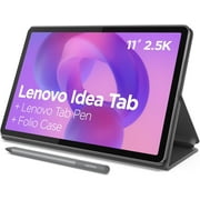 Lenovo Idea Tab - College Tablet - 11 2.5K IPS Touchscreen Display - 90Hz - MediaTek Dimensity 6300-8 GB Memory - 256 GB Storage - Integrated Arm Mali-G57 MC2 Tab Pen and Folio Case