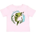 thumbnail image 3 of Inktastic Leaping Bass Fish Fishing Illustration Boys or Girls Toddler T-Shirt, 3 of 5
