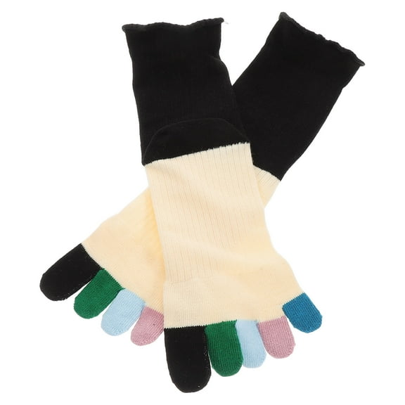 FRCOLOR 1 Pair Toe Socks For Men Women Five Finger Socks High Toe Socks Ankle Socks Stretchy Novelty Socks Unisex