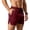 Wine#, variant on hoksml Men's 3 Inch Running Shorts, Elastic Drawstring Waist, Side Zipper Pockets, Quick Dry Mesh Fabric, Curved Hem, Multi-Color, Ideal for Gym and Workout