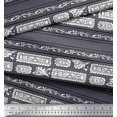 thumbnail image 2 of Soimoi Poly Georgette Fabric Ethnic Block Printed Fabric 1 Yard 42 Inch Wide, 2 of 2
