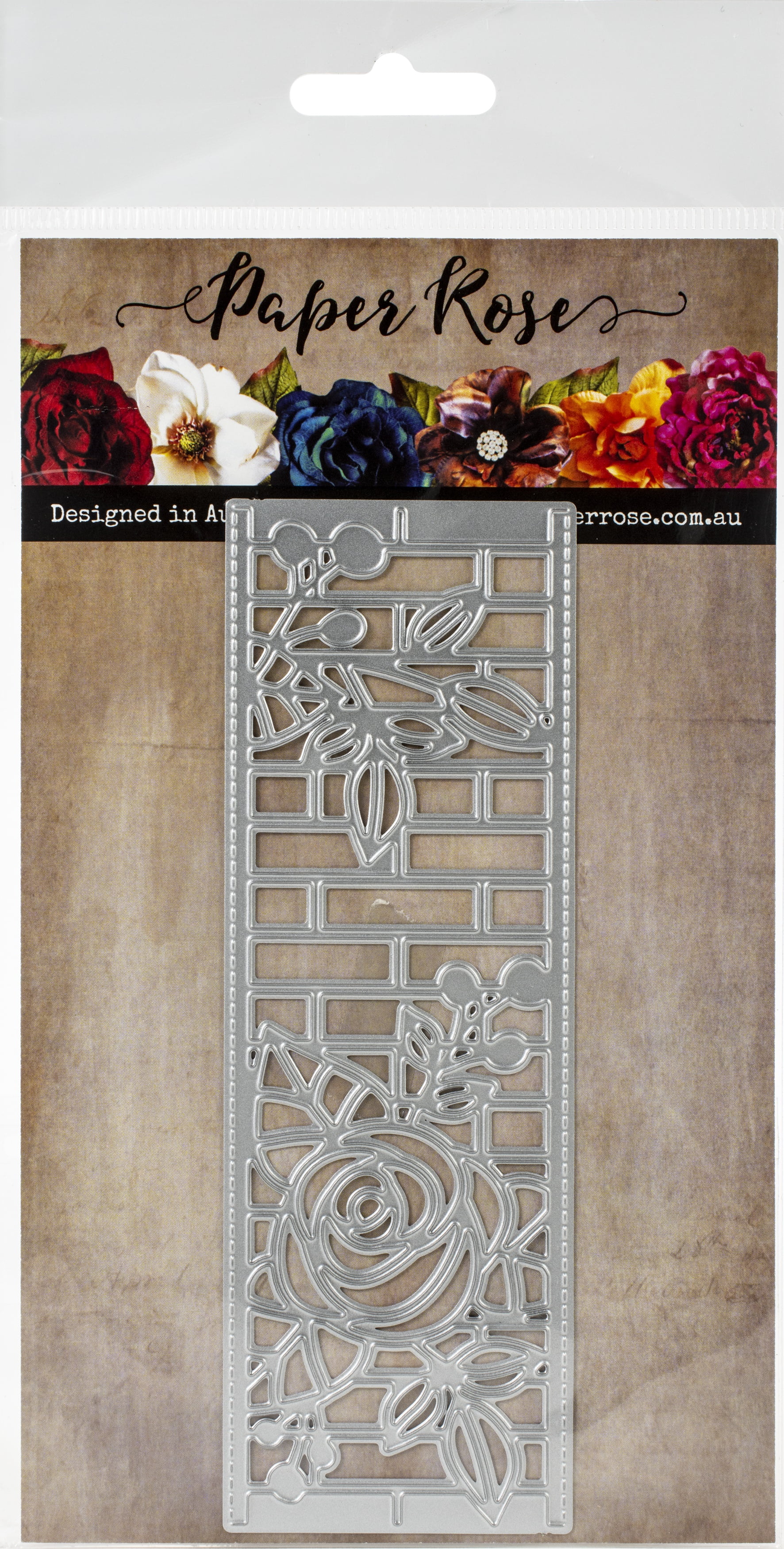 Paper Rose DiesElla's Garden Rose And Brick Border