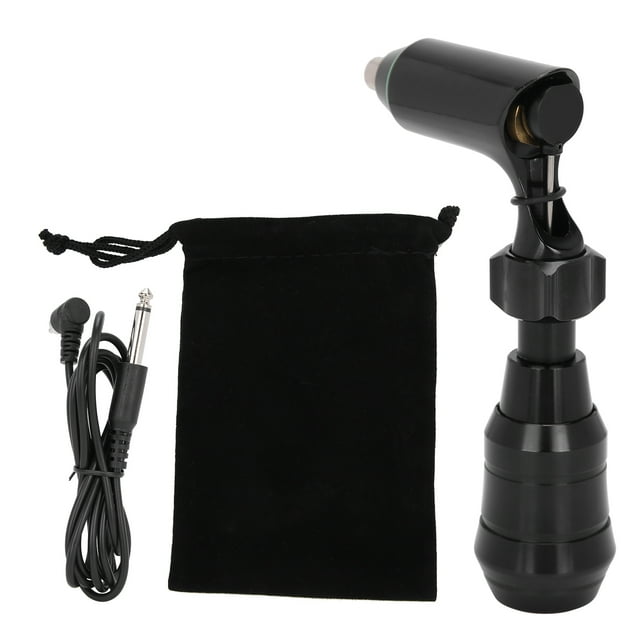 Máquina profesional de tatuaje con Motor Sin Núcleo, máquina de tatuaje con sombreador de revestimiento de alta velocidad de rotación, color negro