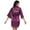 Purple, variant on Women's Short Satin Kimono Rhinestones for S-2XL Bridesmaid Sleepwear ‌Party Bathrobe‌