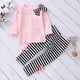 thumbnail image 4 of Gibobby Conjunto de sudadera y pantalón para niños Conjunto, camisa con largo, trajes para niños pequeños, pantalones para niñas, conjuntos y conjuntos para niñas(Rosa, 5-6 Años), 4 of 5