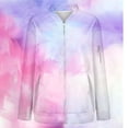 thumbnail image 4 of Vinsonshop Womens Bomber Jacket Casual Outerwear Womens Coats and Jackets Outerwear for Women Full Zip Jacket Business Casual Jackets for Women Womens Jackets Casual Purple 1 M, 4 of 7