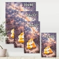 thumbnail image 4 of Designart ' Foxes Over A Night Sky Hugging ' Children's Art Canvas Wall Art Print, 4 of 4