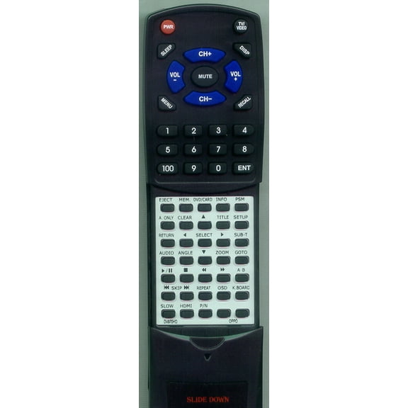 Replacement Remote for OPPO RTDV970HD, DV970HD