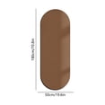 thumbnail image 3 of ChicYu Oval Yoga Mat Diatom Ooze Exercise Mat 50x160cm/19.6x63in Thick Pilates Workout Pad for Home Gym Floor Fitness Esterilla Colchoneta, 1 Pack, 3 of 6