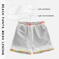 thumbnail image 3 of FORMRS Boys Swim Trunks Quick Dry Mesh Liner Boardshorts Sizes XS-XL, Pink Floral, 3 of 7