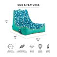 thumbnail image 3 of Big Joe Captain's Float Double Sided Mesh 3 feet Turquoise Tropical Palm, 3 of 5