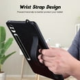 thumbnail image 4 of Slim Case for Samsung Galaxy Tab S10+ Plus/S9+ Plus/S8+ Plus/S7+ Plus/S7 FE, Shockproof Hand Strap Stand Lightweight Bumper Thin Cover for Galaxy Tab S10+ 5G/S9+ 5G/S8+ 5G/S7+ 5G/S7 FE 5G,Black, 4 of 7