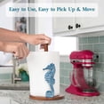 thumbnail image 4 of Soporte para toallas de papel YLOVAN Seahorse Beach House Decor, azul, 4 of 8