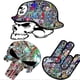 thumbnail image 4 of 2 pegatinas para carrocería de coche, motocicleta, graffiti, calavera, fantasma, garra, pegatina de terror para coche, pegatina reflectante para coche.a, 4 of 5