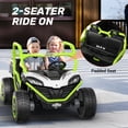 thumbnail image 5 of TOKTOO 24V Ride on Dump Truck, 2 Seater Ride on UTV for Big Kids, 5 Mph, 4WD Battery Powered Ride on Car, Ride on Toy for Boys Girls with 4 Wheels, Electric Dump Bed, Remote Control-Green, 5 of 8
