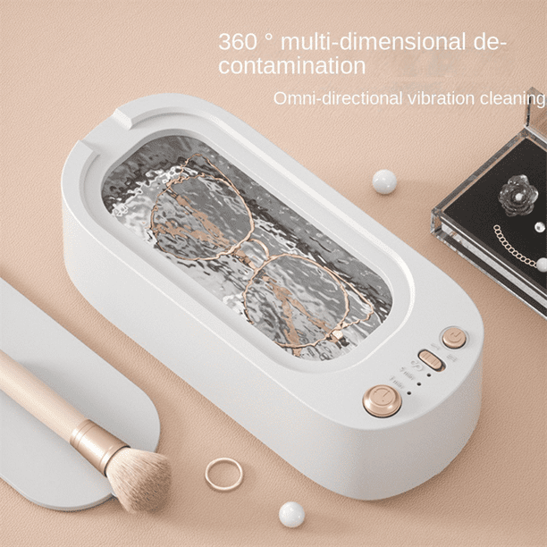 Nettoyeur Ultrasonique Portable – 3 Modes, Minuterie, 15W, Pour Bijoux, Lunettes, Montres, Faible Bruit