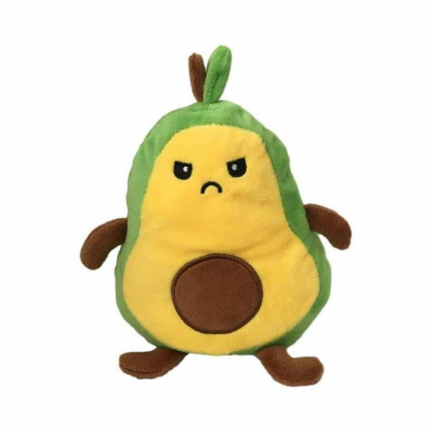 Muneco de aguacate de dibujos animados fruta Reversible muneco de peluche de aguacate expresion suave de doble cara volteada para regalo del Dia de