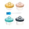 thumbnail image 4 of 4 Pieces Eggs Poacher Professional Small Size Kids Food Solid Color Appearance Home Shaping Tools Steamed Egg Mold Set Cooking Accessory Kitchen Accessories, 4 of 7