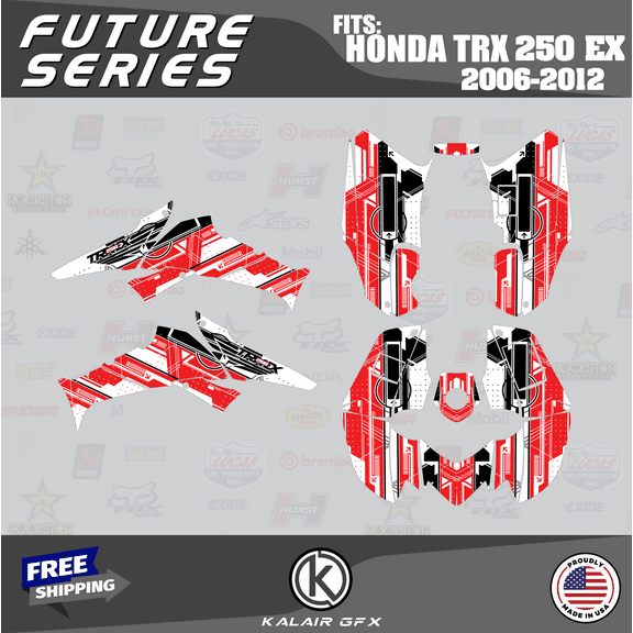 Kalair GFX Graphics Kit for Honda ATV TRX 250EX (2006-2012) Future Series