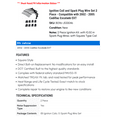 thumbnail image 2 of Ignition Coil and Spark Plug Wire Set 2 Piece - Compatible with 2002 - 2005 Cadillac Escalade EXT 2003 2004, 2 of 2