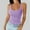 Purple, variant on SNKSDGM Female Womens Tank Tops Seamless Tank Tops for Women Black Women Spaghetti Strap Neck Ribbed Tank Tops Slim Fitted Camisole Basic Sleeveless Layering Shirts S