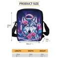thumbnail image 7 of Binienty Floral Wolf Aesthetic Crossbody Purse for Women Small Sling Bag Anti Theft RFID Hobo Crossbody Bags Trendy Cute Messenger Bag Gifts for Mom, 7 of 7
