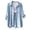 Light Blue Shirts, variant on CAIVO Women's Casual Long Sleeve Shirt With Side Slits And Pocket Versatile Basic Tops For Spring Summer Blouse Fall Everyday Wear Beach Date Boho Solid Color Back To School Dailywear