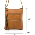 thumbnail image 6 of JUYGO Crossbody Purse for Women Small Shoulder Bag Sling Handbag Wallet Vintage Adjustable Tote Handbag Bag Faux Leather, 6 of 7