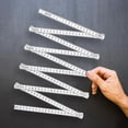 thumbnail image 5 of Folding Ruler 6ft 2m Yard Stick, Metric and Imperial Measurements, Durable Fiberglass Carpenter's Fold Rule Yard Stick (Pack of 2), 5 of 8